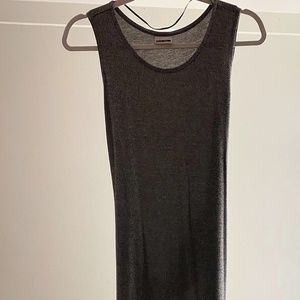 Grey long dress- M